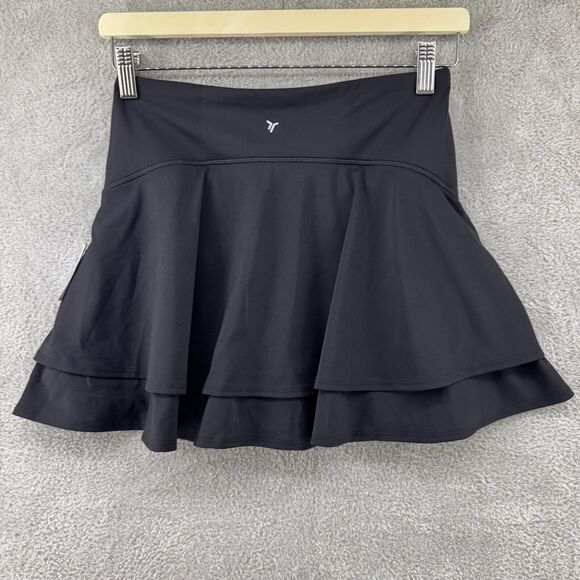 Old Navy Skirt S Black Active Powersoft Mini Skort Extra High-Rise Go Dry A-Line - Picture 5 of 9
